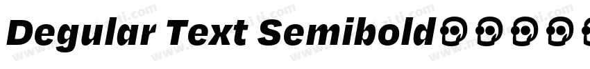 Degular Text Semibold字体转换